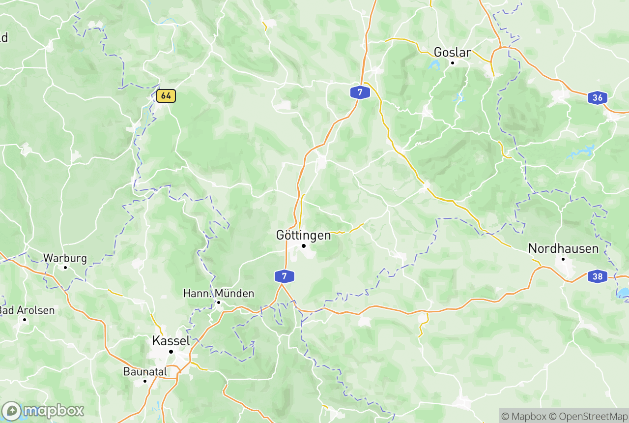 Karte von der Region und Umgebung mit den betreuten Orten